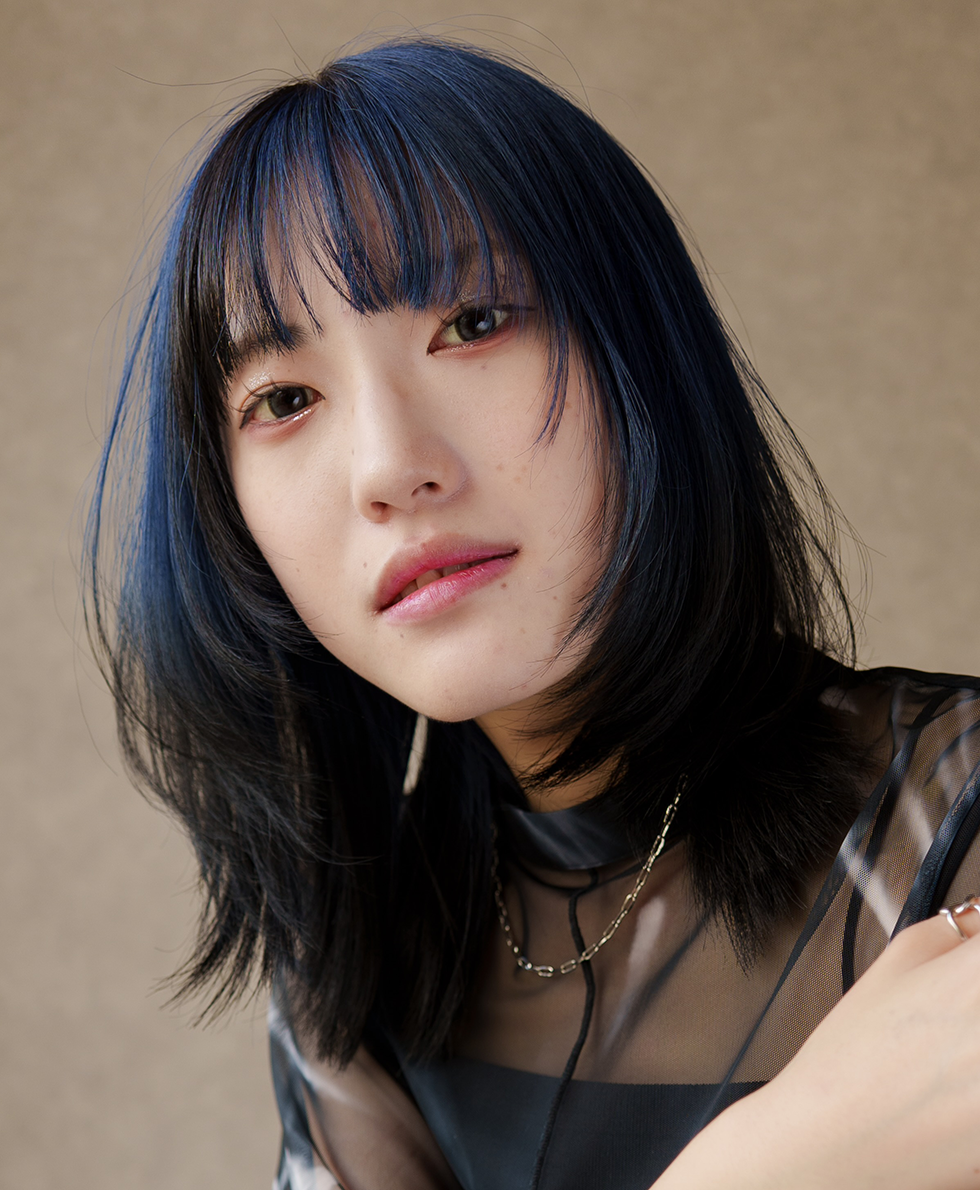 Blue × gradation Black