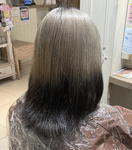 Blue × gradation BlackBefore画像3