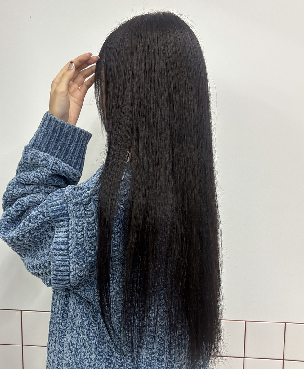 地毛風　透明感カラー