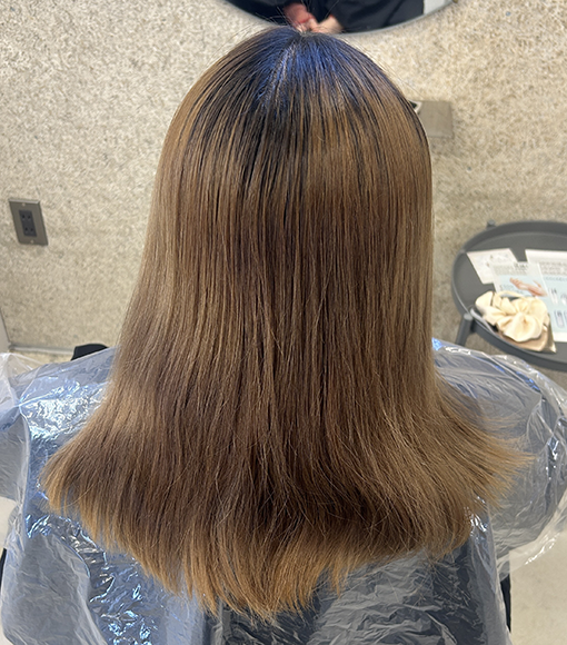 ツヤツヤ＊チョコレートカラーBefore画像