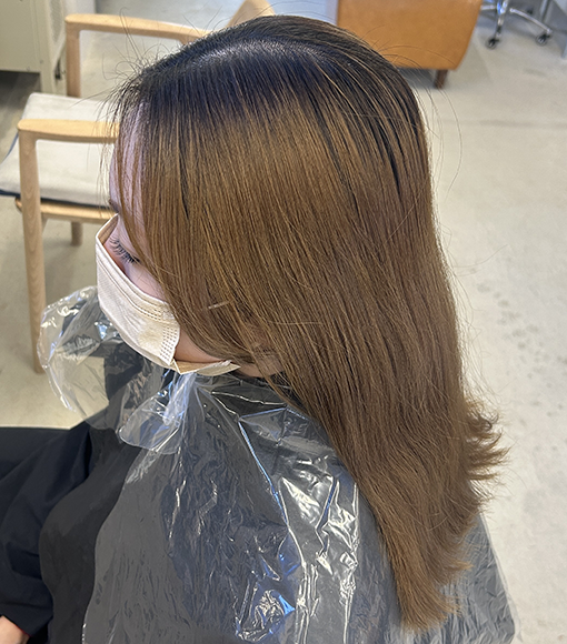 ツヤツヤ＊チョコレートカラーBefore画像4