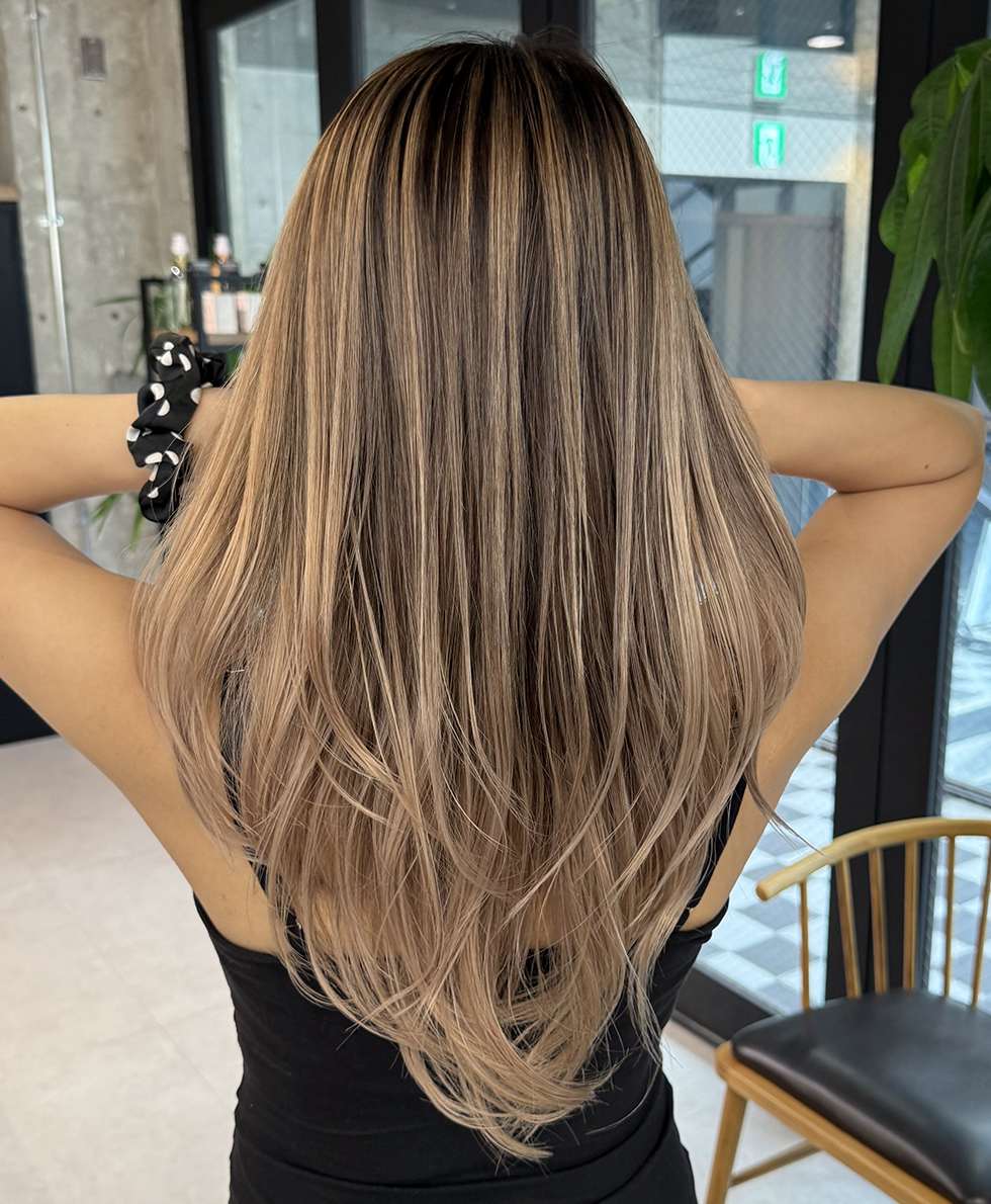 Balayage color