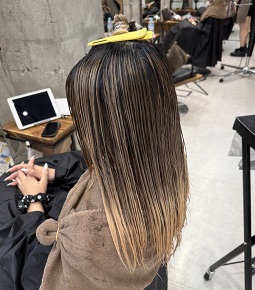 Balayage colorBleach画像